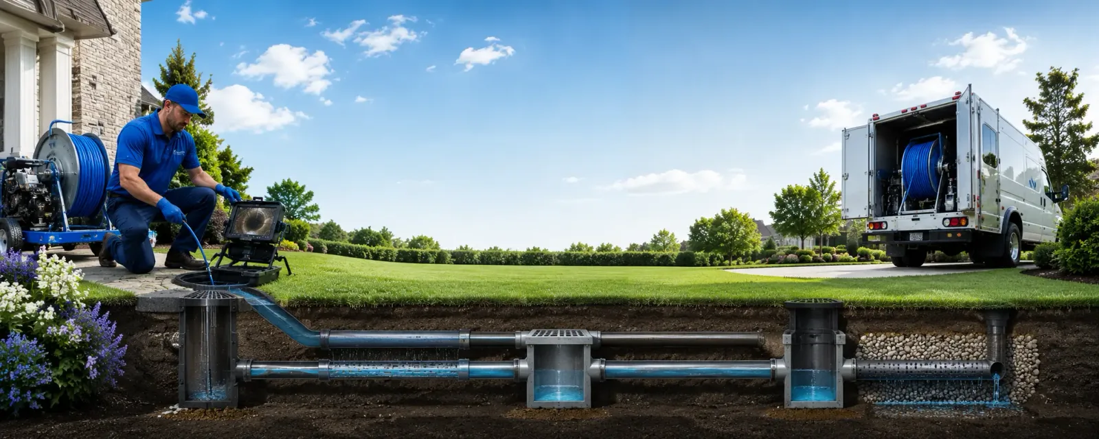 Outdoor drain cleaning information for Blachly, OR